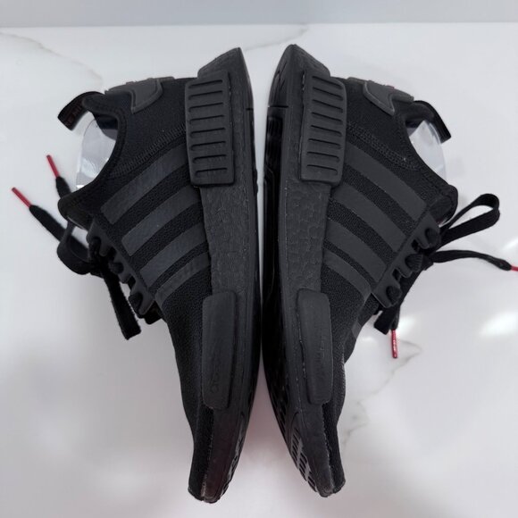 Adidas NMD R1 FY9387 Mesh Sneakers Running Shoes Workout Casual Black Womens 9 - Picture 4 of 10